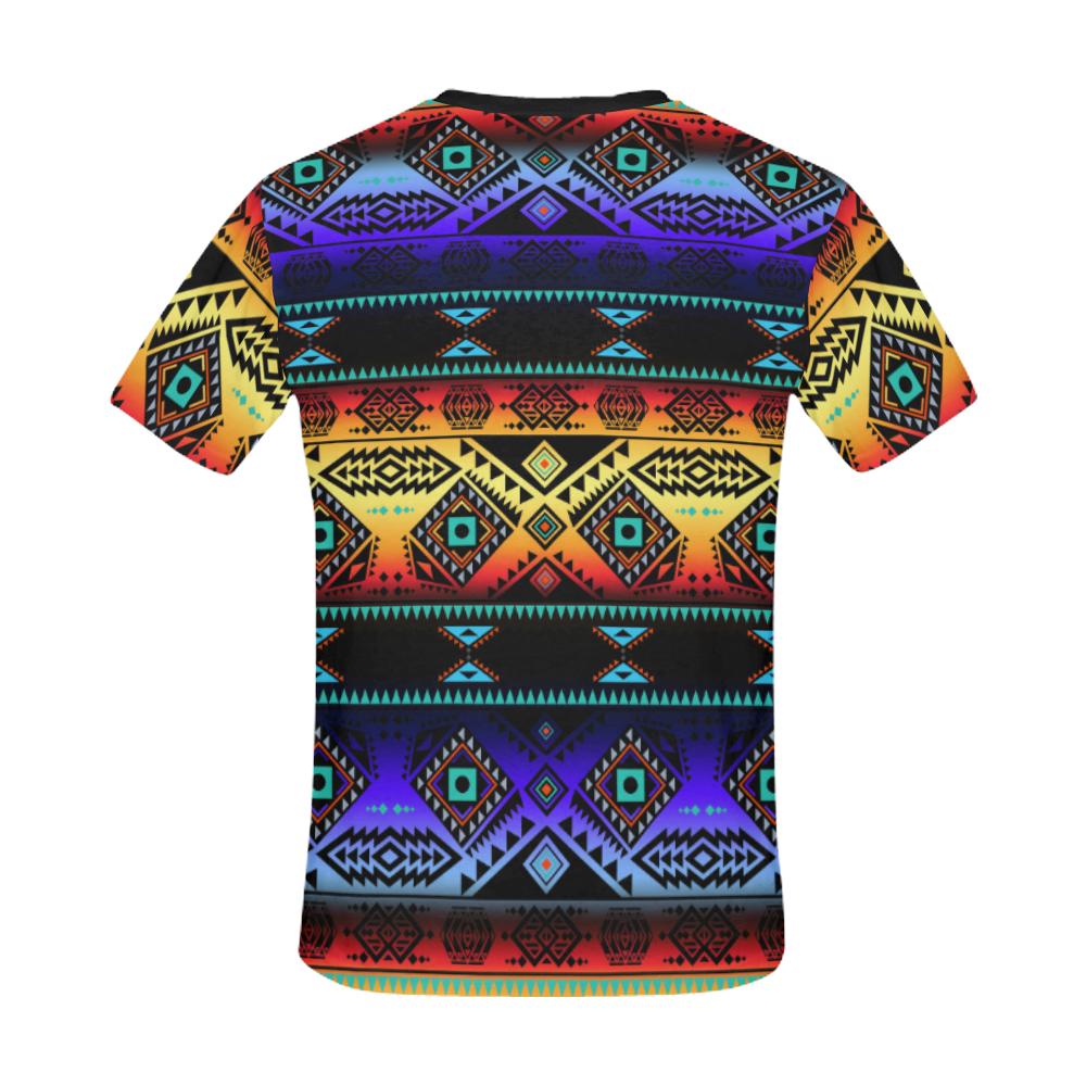 California Coast Sunset All Over Print T-Shirt for Men/Large Size (USA Size) Model T40) All Over Print T-Shirt for Men/Large (T40) e-joyer 
