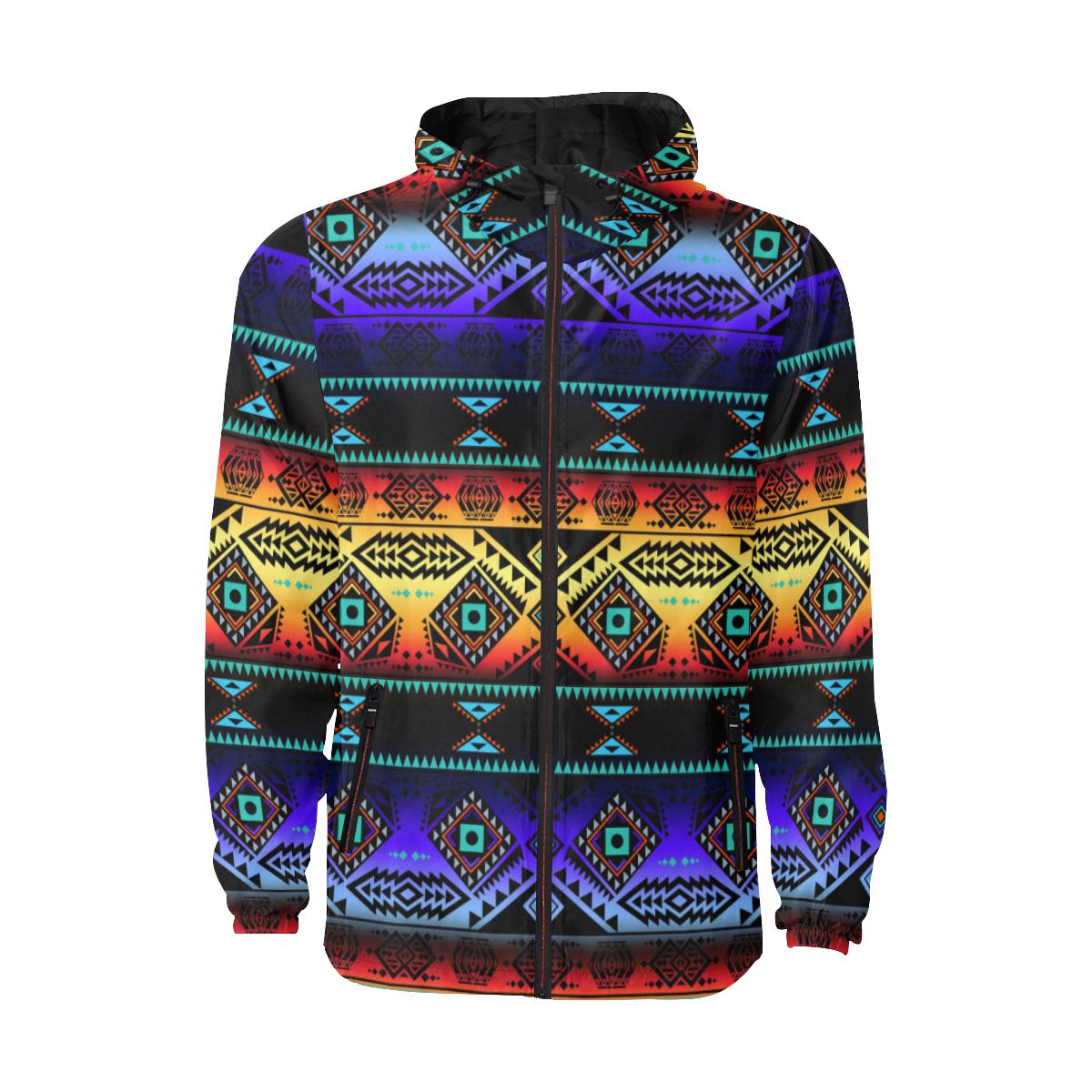 California Coast Sunset Unisex Quilted Coat All Over Print Quilted Windbreaker for Men (H35) e-joyer 