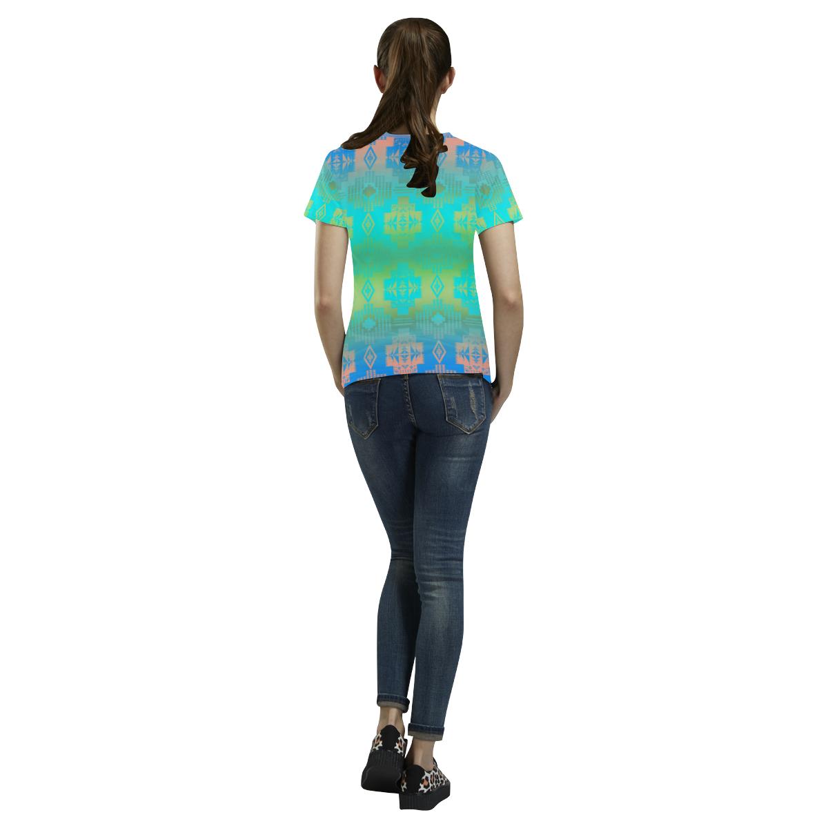 California Grove All Over Print T-shirt for Women/Large Size (USA Size) (Model T40) All Over Print T-Shirt for Women/Large (T40) e-joyer 