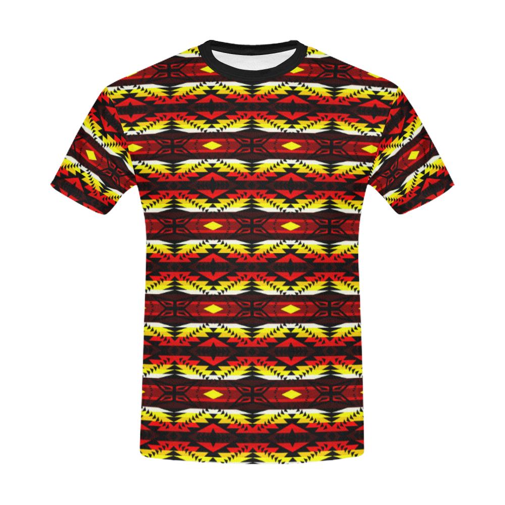 Canyon War Party All Over Print T-Shirt for Men/Large Size (USA Size) Model T40) All Over Print T-Shirt for Men/Large (T40) e-joyer 