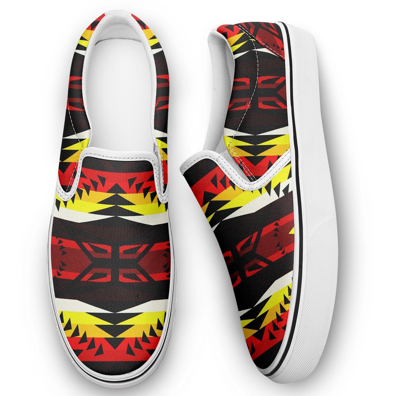 Canyon War Party Otoyimm Kid's Canvas Slip On Shoes 49 Dzine 