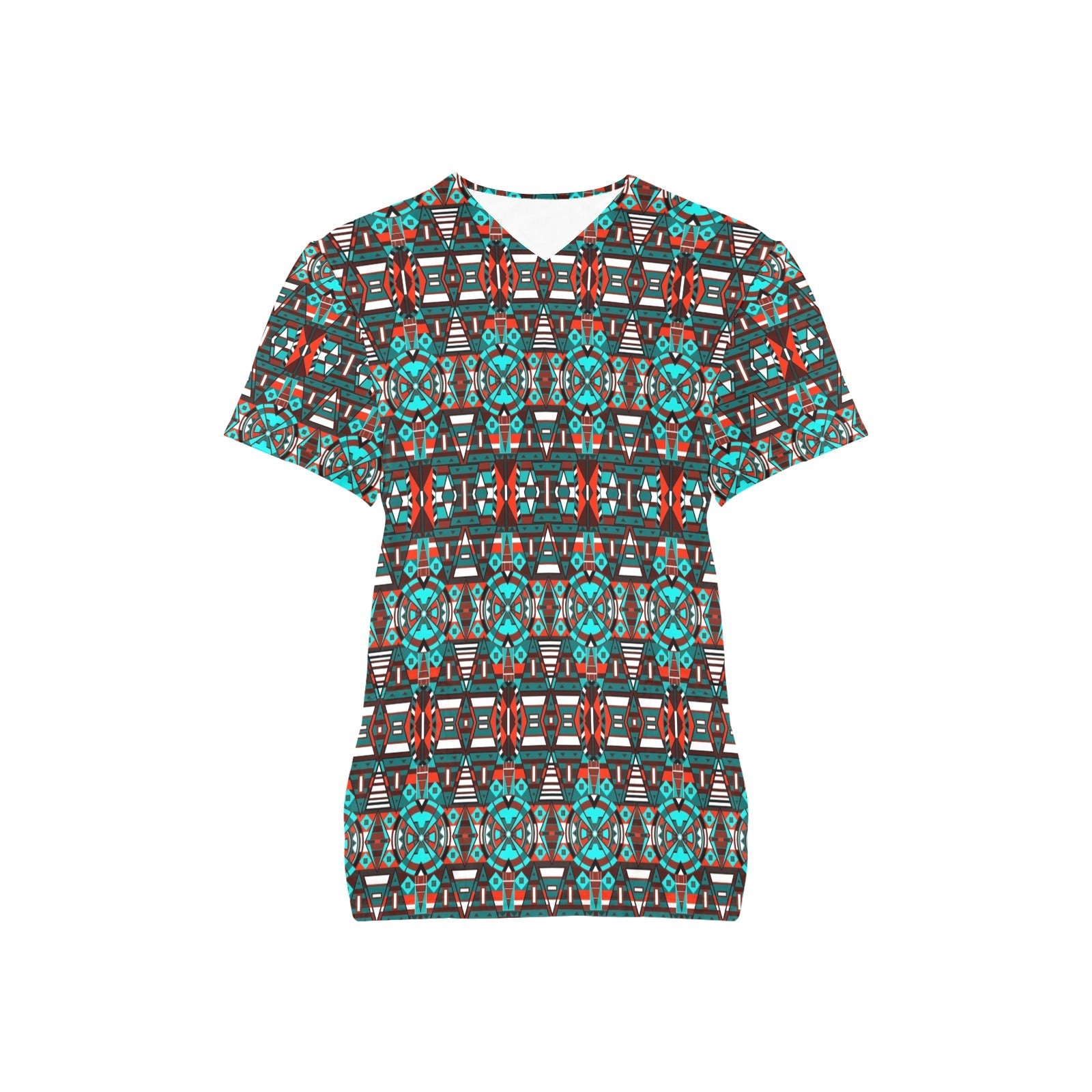 Captive Winter All Over Print Scrub Top Scrub Top e-joyer 