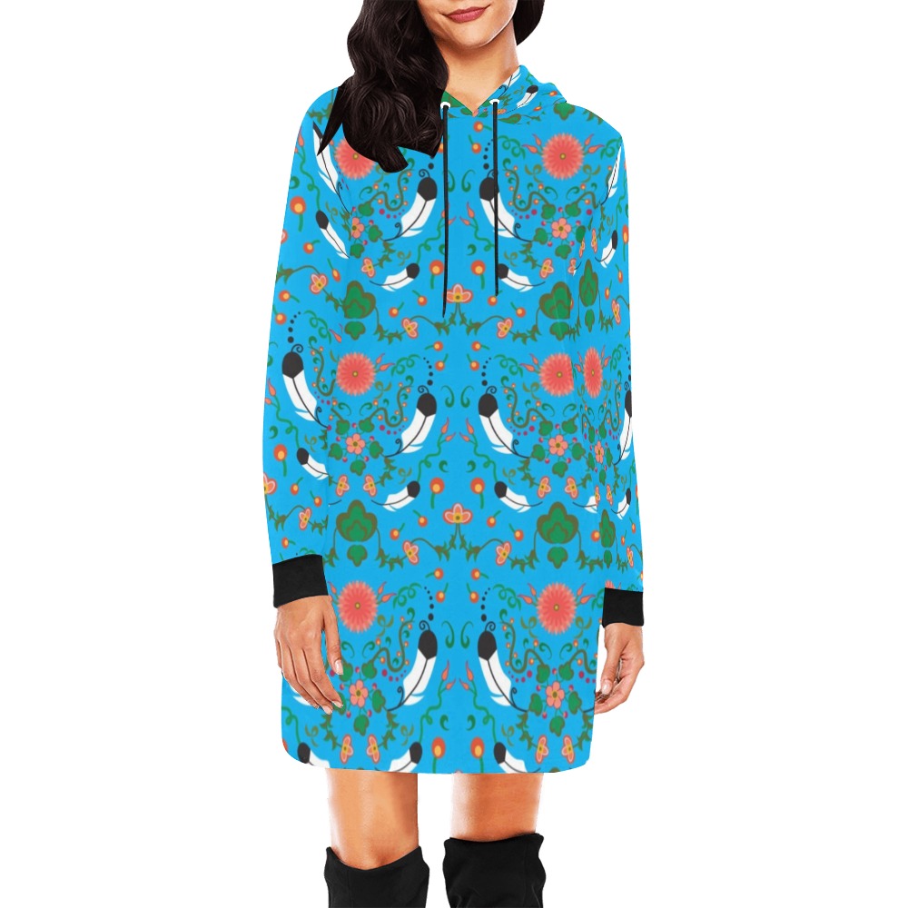 New Growth Bright Sky Hoodie Dress