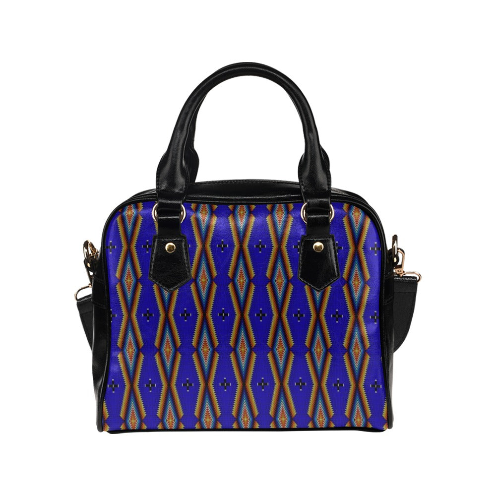 Diamond in the Bluff Blue Shoulder Handbag