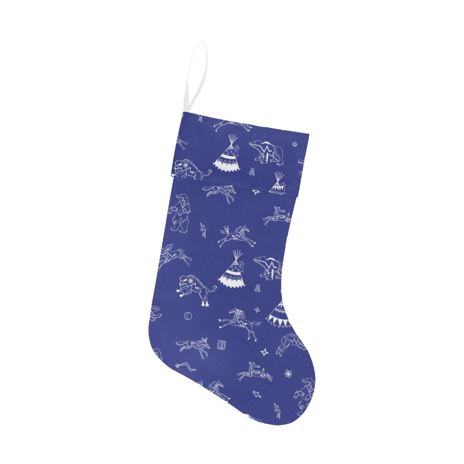 Ledger Dabbles Blue Christmas Stocking