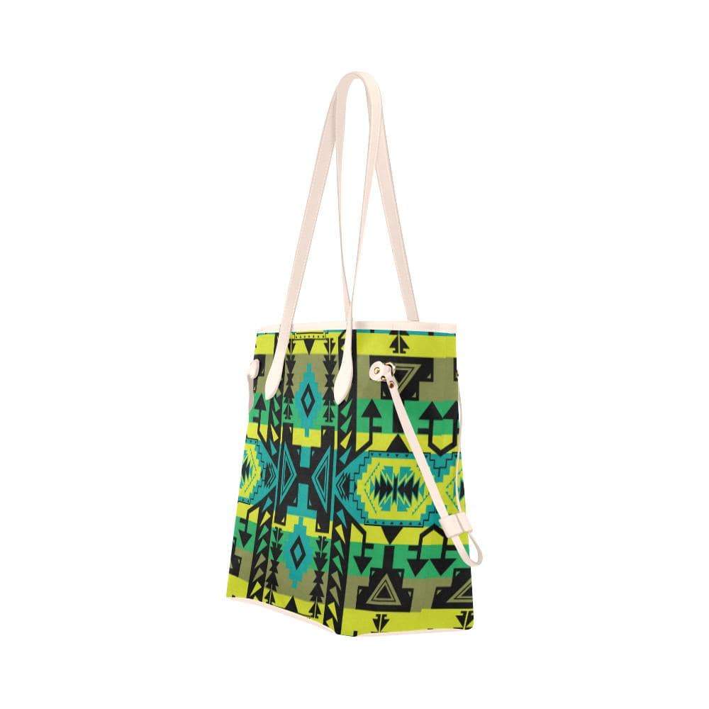 Chiefs Mountain Clover Canvas Tote Bag (Model 1661) Clover Canvas Tote Bag (1661) e-joyer 