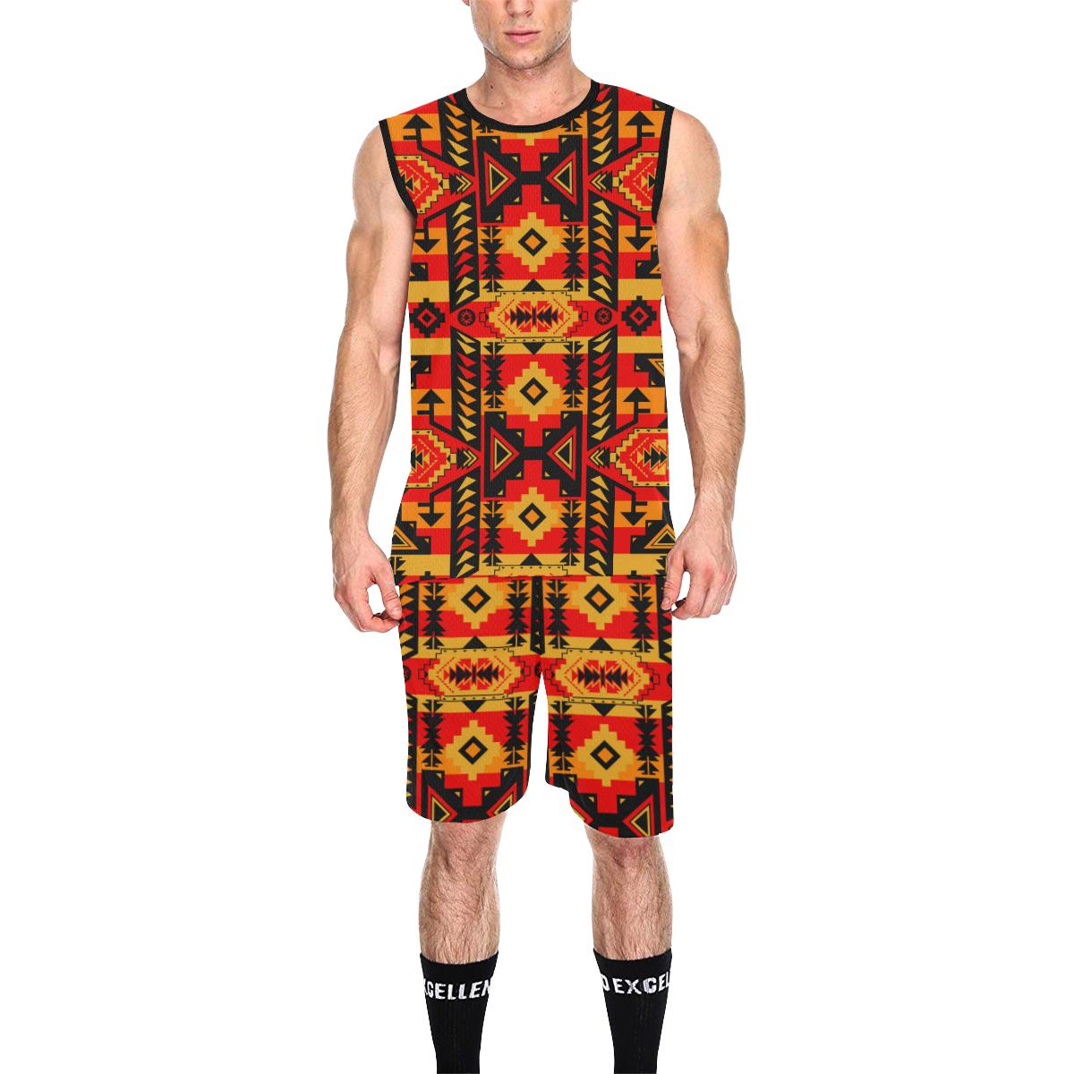 Chiefs Mountain Fire All Over Print Basketball Uniform Basketball Uniform e-joyer 