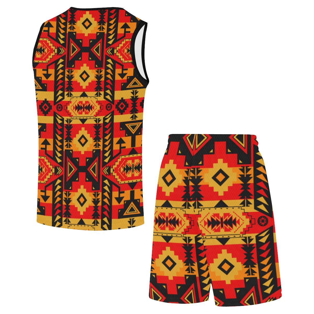 Chiefs Mountain Fire All Over Print Basketball Uniform Basketball Uniform e-joyer 