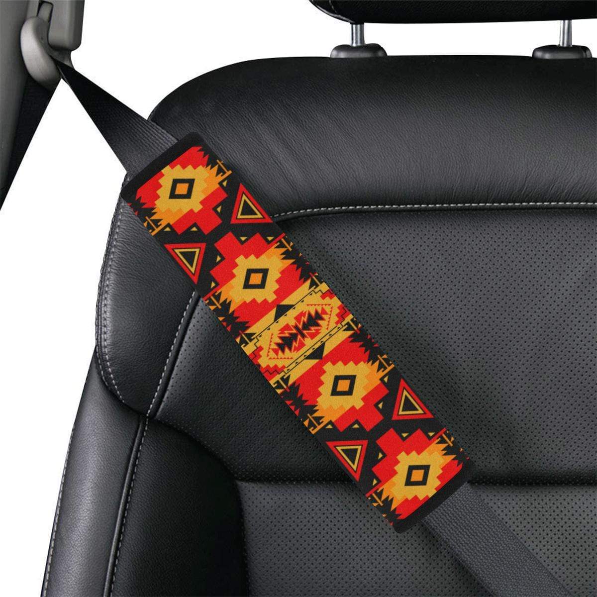 Chiefs Mountain Fire Car Seat Belt Cover 7''x12.6'' Car Seat Belt Cover 7''x12.6'' e-joyer 