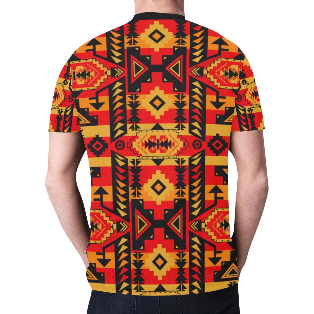 Chiefs Mountain Fire New All Over Print T-shirt for Men/Large Size (Model T45) New All Over Print T-shirt for Men/Large (T45) e-joyer 