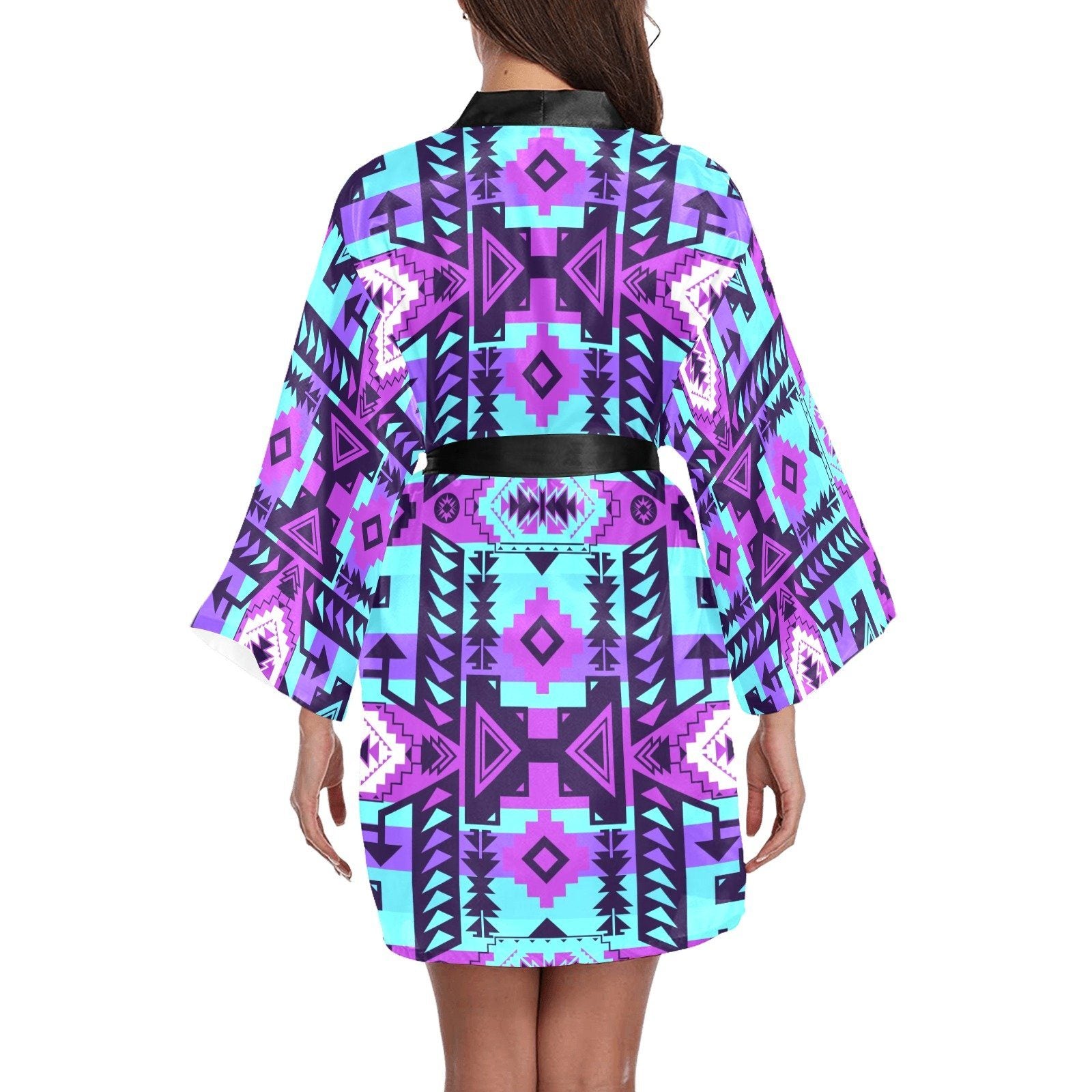 Chiefs Mountain Moon Shadow Long Sleeve Kimono Robe Long Sleeve Kimono Robe e-joyer 