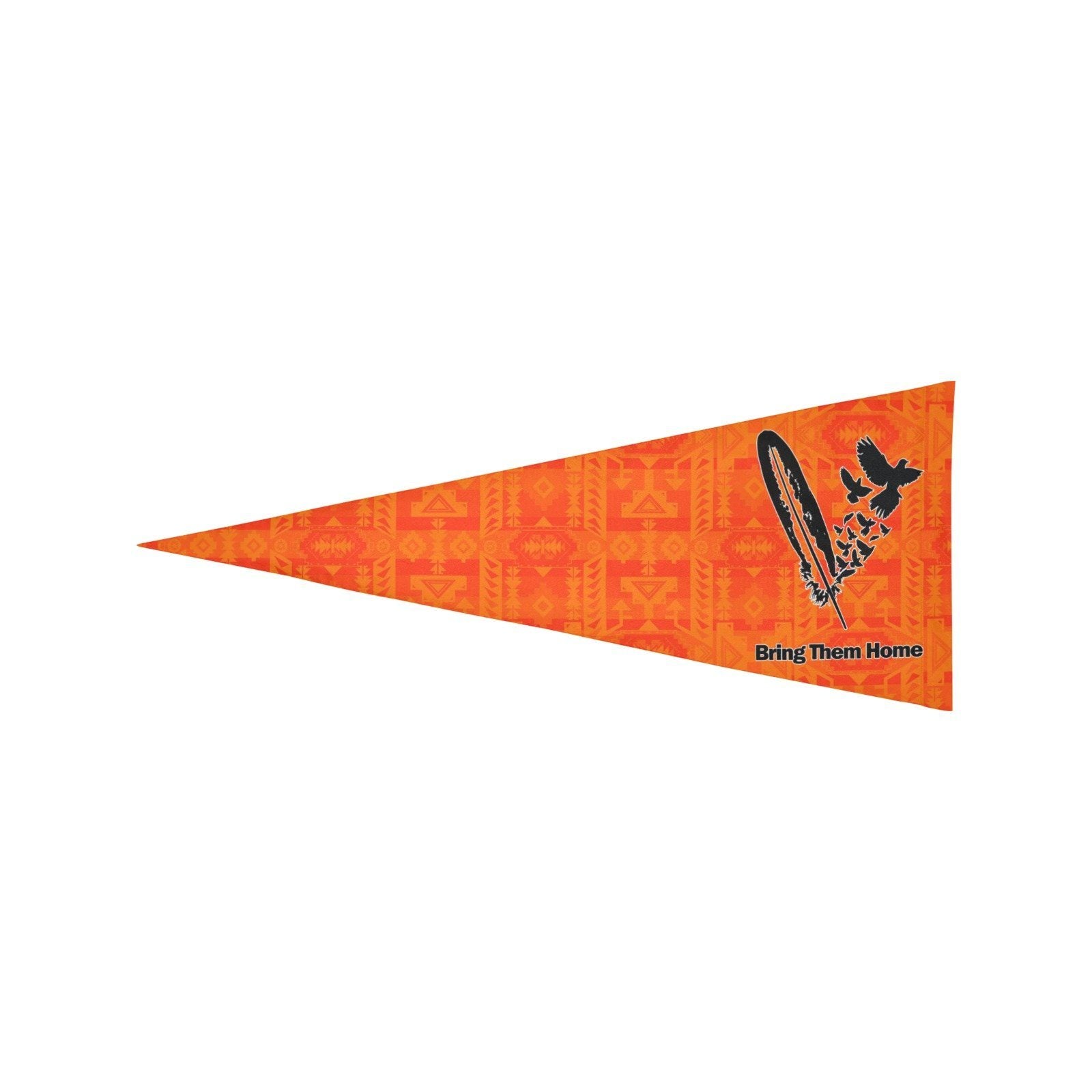 Chiefs Mountain Orange Bring Them Home Trigonal Garden Flag 30"x12" Trigonal Garden Flag 30"x12" e-joyer 