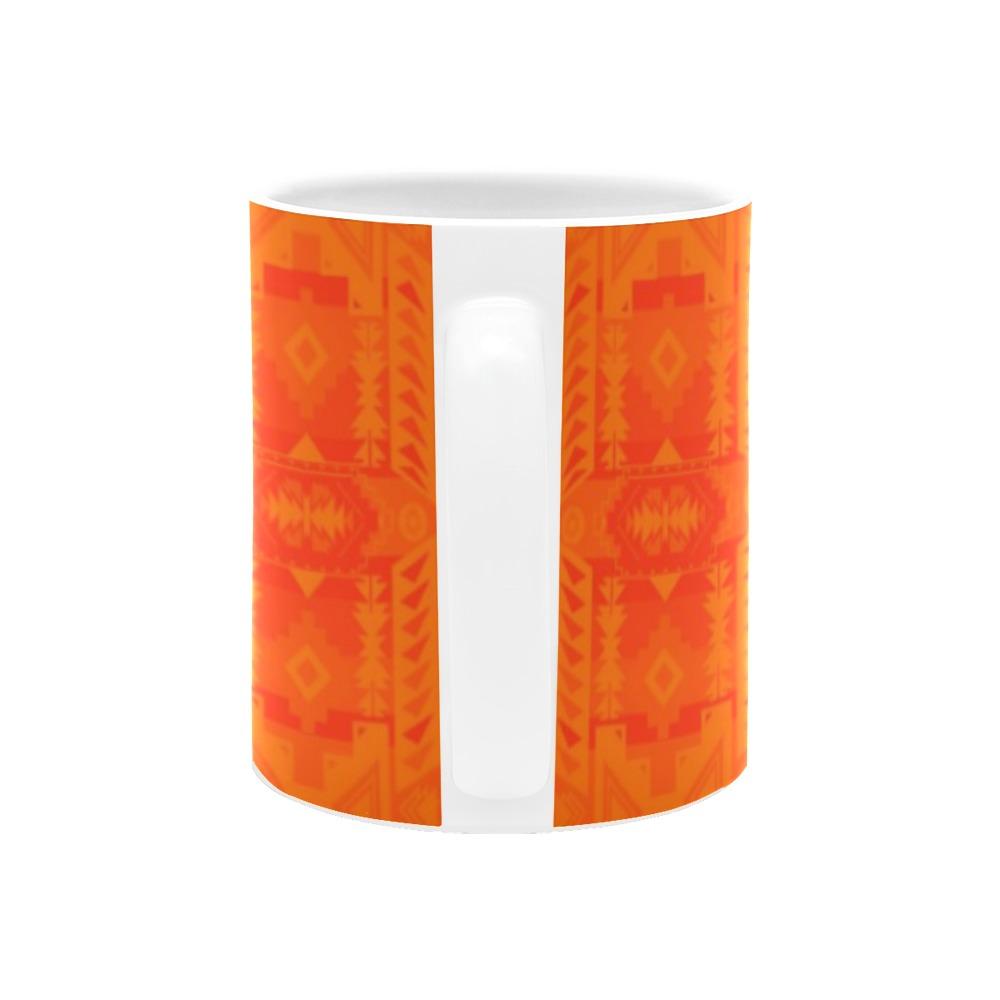 Chiefs Mountain Orange Bring Them Home White Mug(11OZ) White Mug e-joyer 