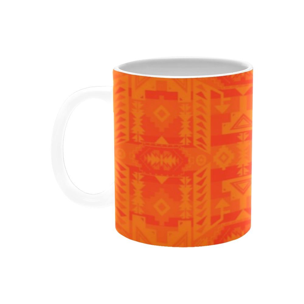 Chiefs Mountain Orange Bring Them Home White Mug(11OZ) White Mug e-joyer 