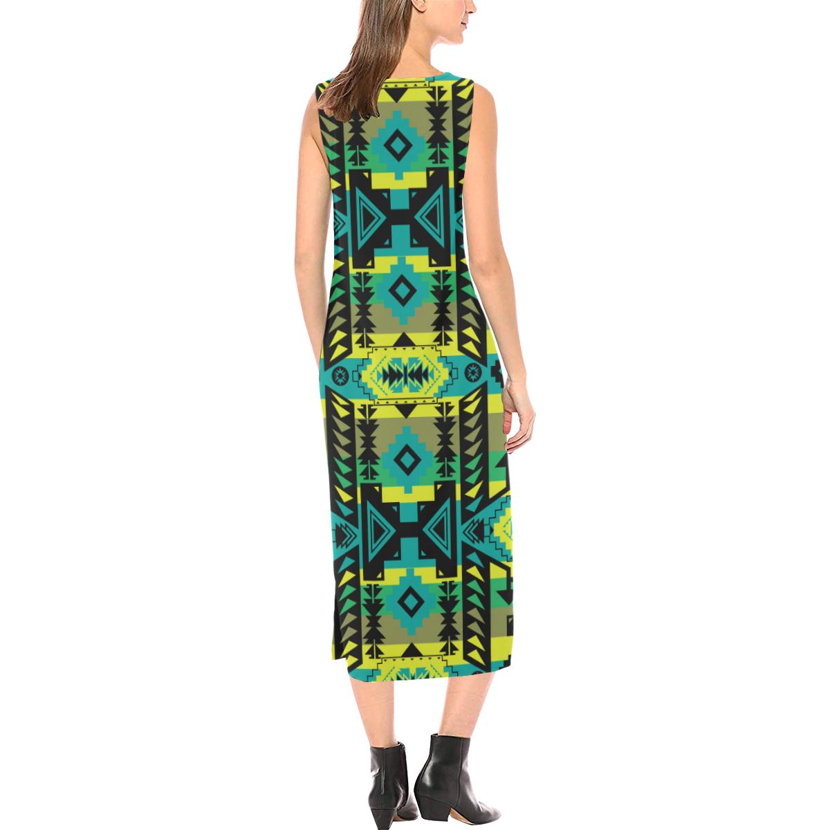 Chiefs Mountain Phaedra Sleeveless Open Fork Long Dress (Model D08) Phaedra Sleeveless Open Fork Long Dress (D08) e-joyer 