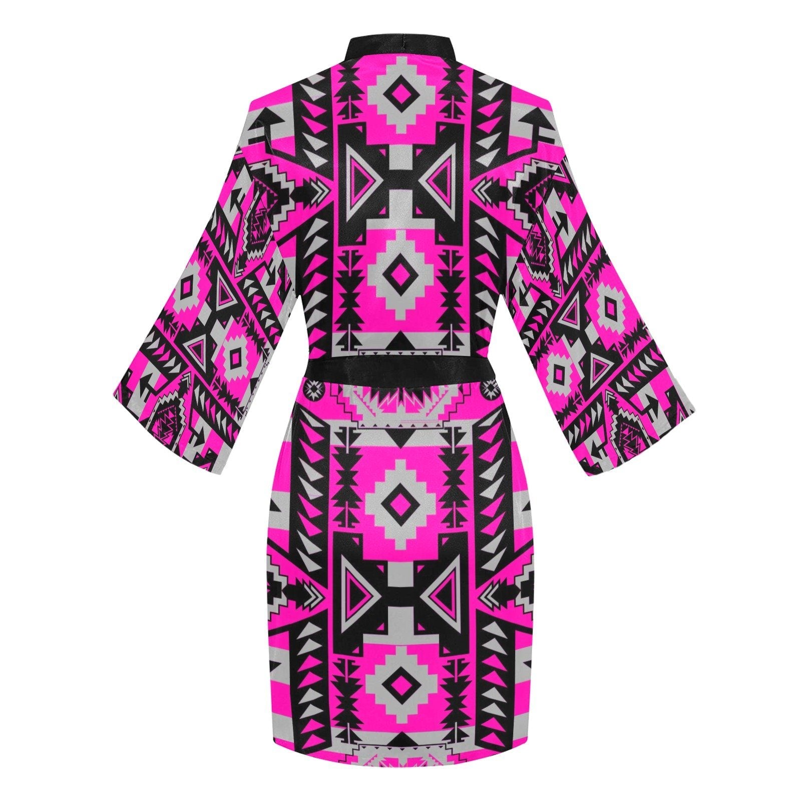 Chiefs Mountain Stunning Sunset Long Sleeve Kimono Robe Long Sleeve Kimono Robe e-joyer 