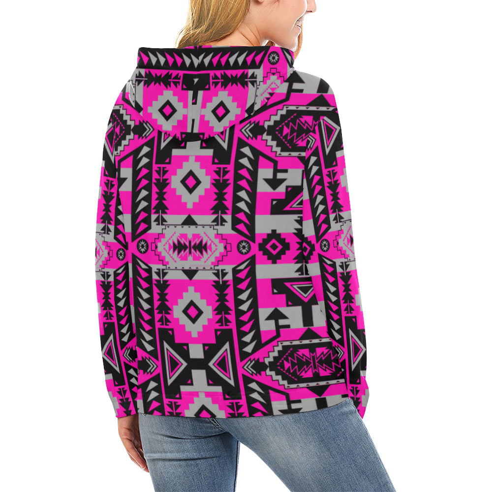 Chiefs Mountain Sunset All Over Print Hoodie for Women (USA Size) (Model H13) All Over Print Hoodie for Women (H13) e-joyer 
