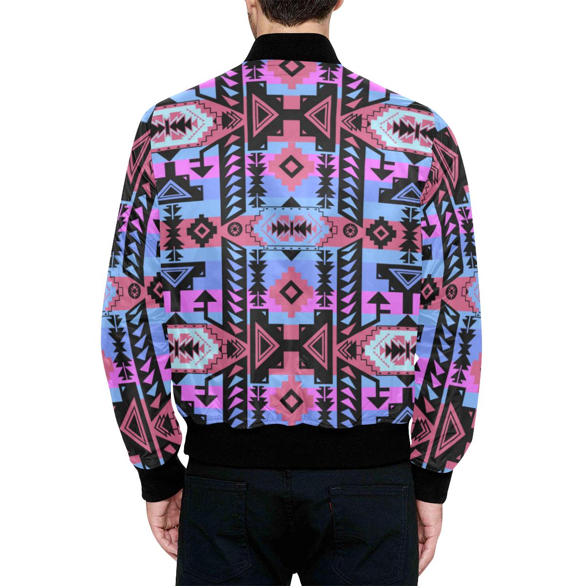 Chiefs Mountain Sunset Unisex Heavy Bomber Jacket with Quilted Lining All Over Print Quilted Jacket for Men (H33) e-joyer 