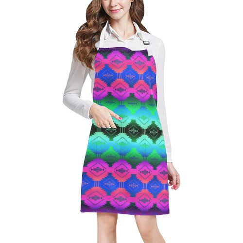 Cofitichequi Moon Shadow All Over Print Apron All Over Print Apron e-joyer 