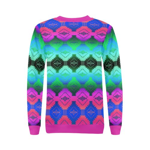 Cofitichequi Moon Shadow All Over Print Crewneck Sweatshirt for Women (Model H18) Crewneck Sweatshirt for Women (H18) e-joyer 