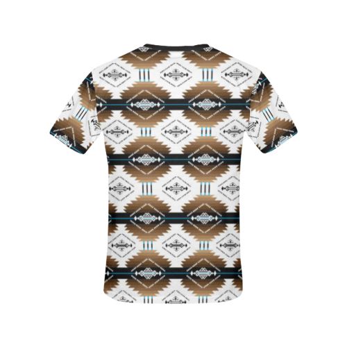 Cofitichequi White All Over Print T-shirt for Women/Large Size (USA Size) (Model T40) All Over Print T-Shirt for Women/Large (T40) e-joyer 