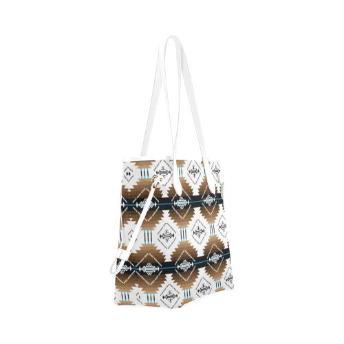 Cofitichequi White Clover Canvas Tote Bag (Model 1661) Clover Canvas Tote Bag (1661) e-joyer 