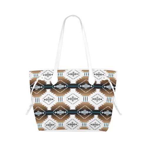 Cofitichequi White Clover Canvas Tote Bag (Model 1661) Clover Canvas Tote Bag (1661) e-joyer 