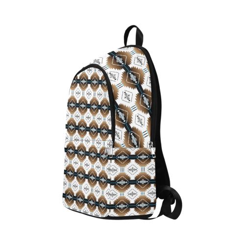 Cofitichequi White Fabric Backpack for Adult (Model 1659) Casual Backpack for Adult (1659) e-joyer 