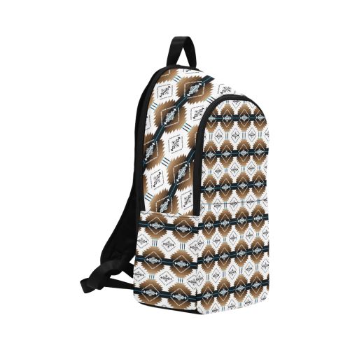 Cofitichequi White Fabric Backpack for Adult (Model 1659) Casual Backpack for Adult (1659) e-joyer 