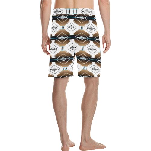 Cofitichequi White Men's All Over Print Casual Shorts (Model L23) Men's Casual Shorts (L23) e-joyer 