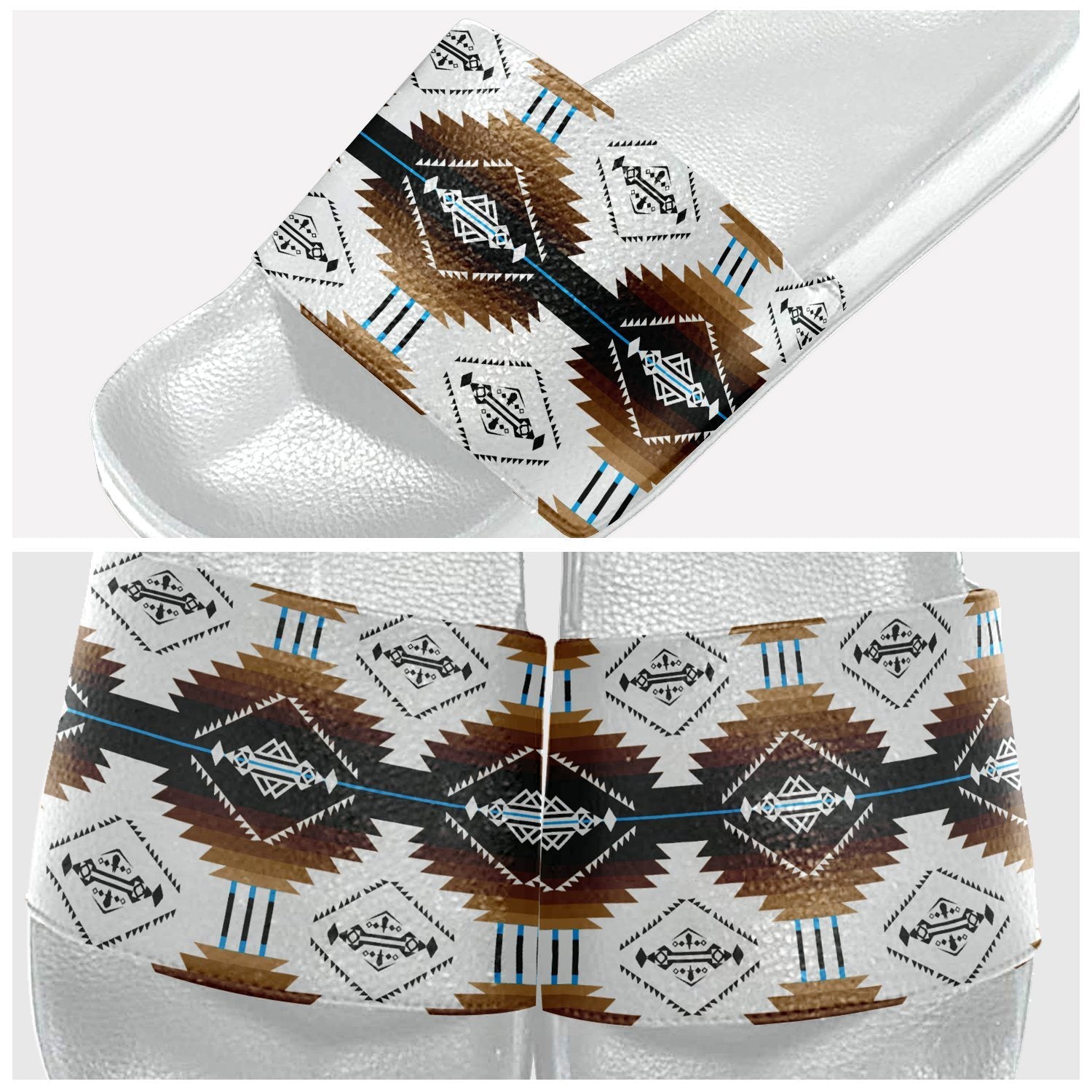 Cofitichequi White Slide Sandals 49 Dzine 