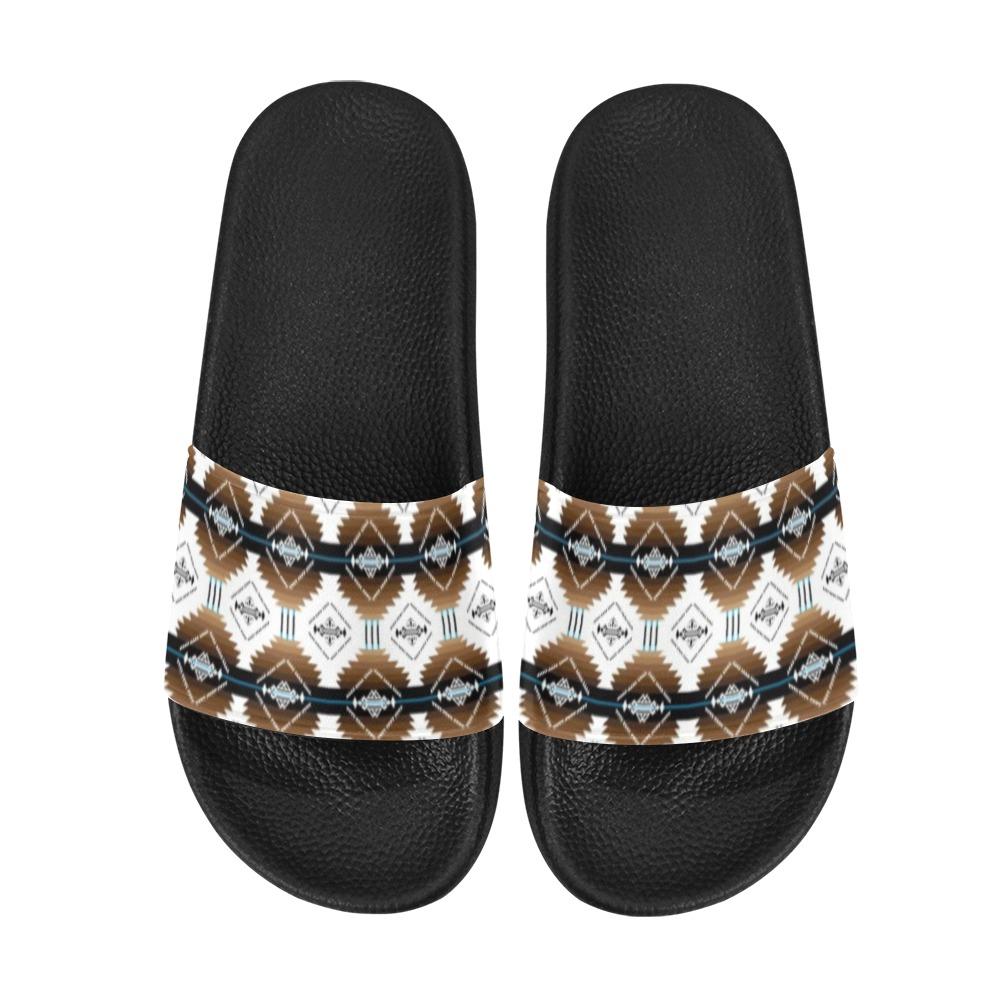 Cofitichequi White Women's Slide Sandals (Model 057) Women's Slide Sandals (057) e-joyer 