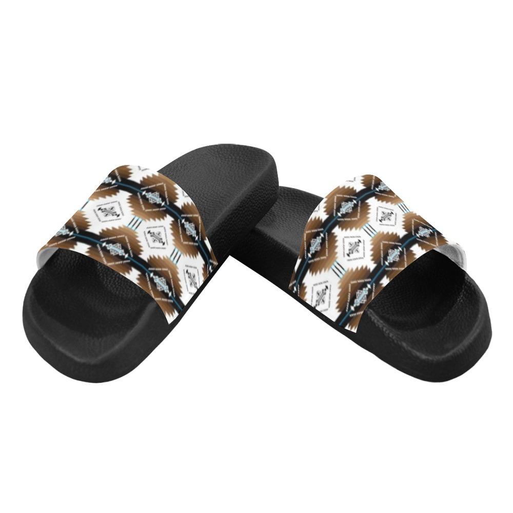 Cofitichequi White Women's Slide Sandals (Model 057) Women's Slide Sandals (057) e-joyer 