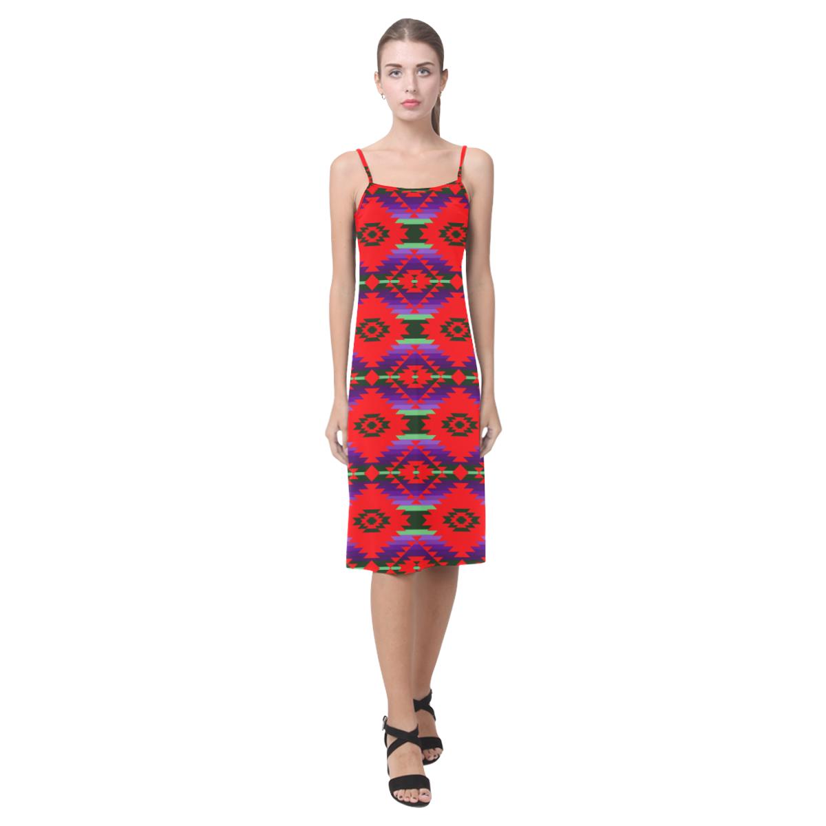 Cree Confederacy Chicken Dance Alcestis Slip Dress (Model D05) Alcestis Slip Dress (D05) e-joyer 