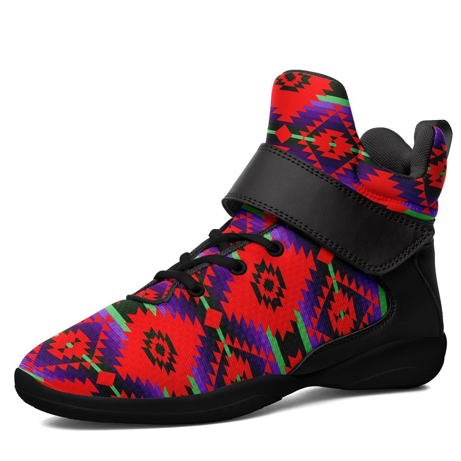 Cree Confederacy Chicken Dance Ipottaa Basketball / Sport High Top Shoes - Black Sole 49 Dzine US Men 7 / EUR 40 Black Sole with Black Strap 