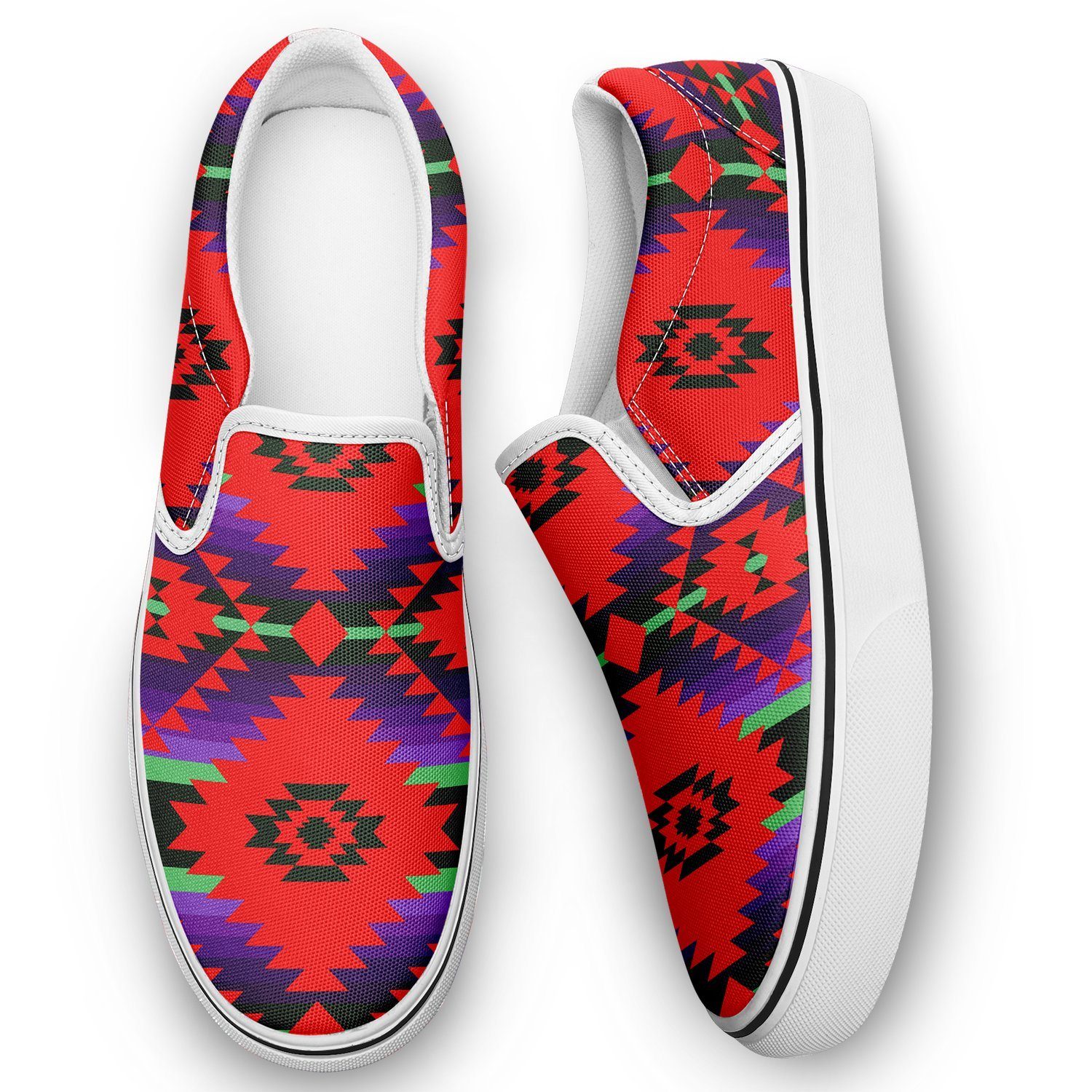 Cree Confederacy Chicken Dance Otoyimm Kid's Canvas Slip On Shoes 49 Dzine 