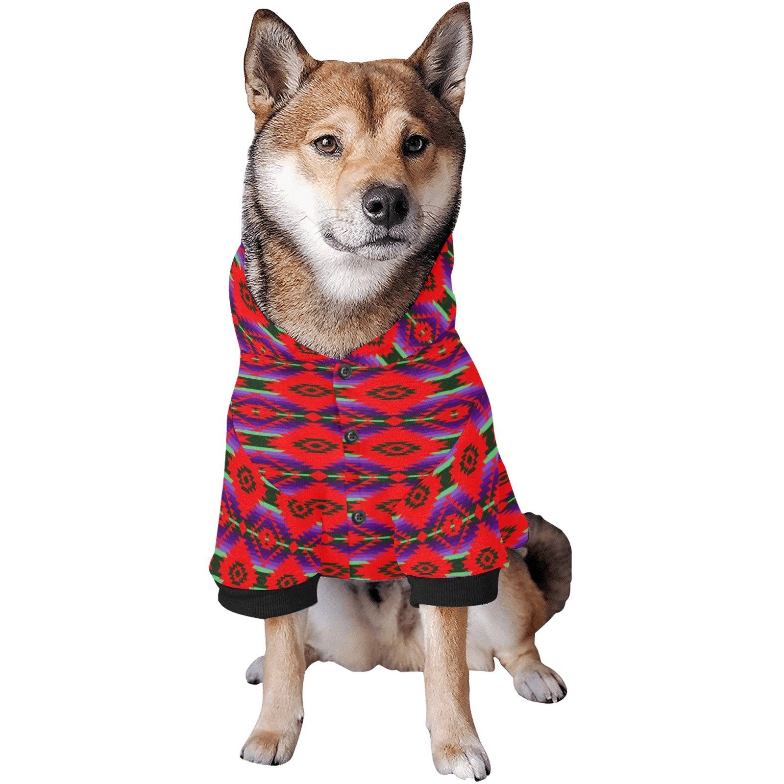 Cree Confederacy Chicken Dance Pet Dog Hoodie Pet Dog Hoodie e-joyer 