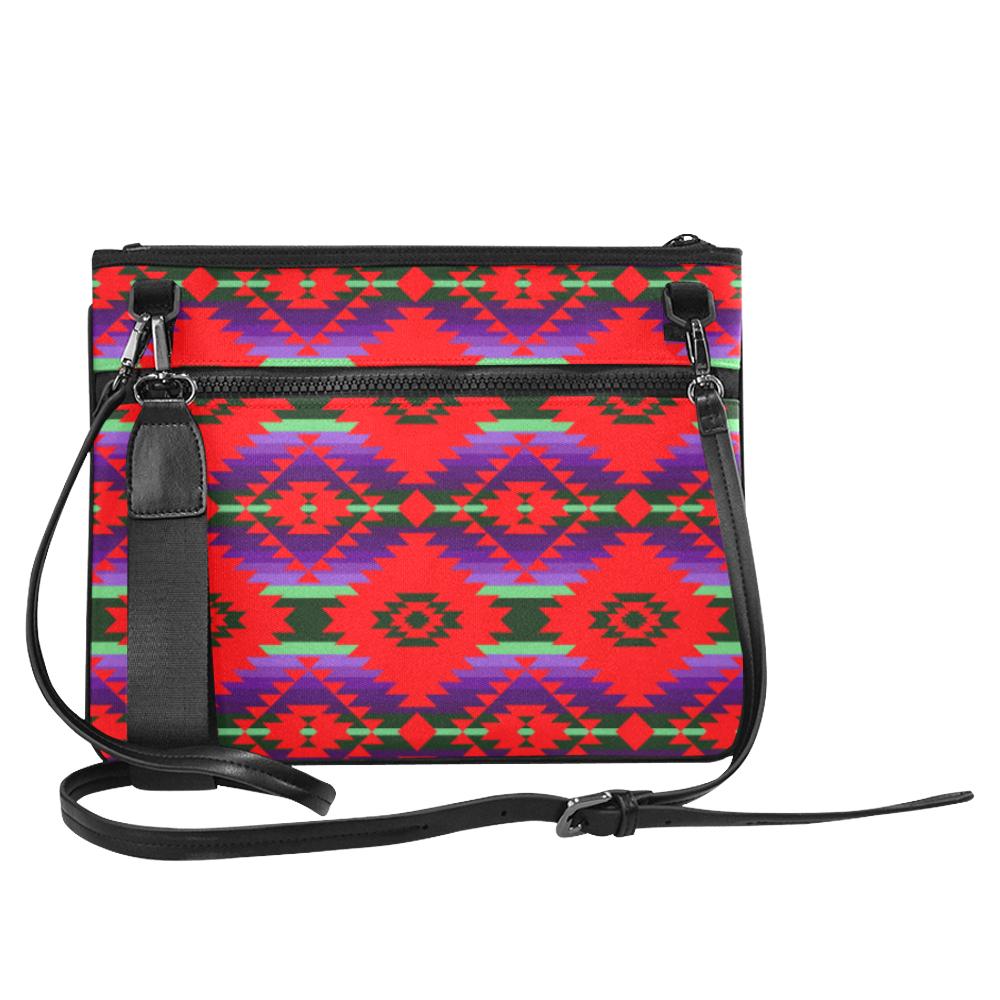 Cree Confederacy Chicken Dance Slim Clutch Bag (Model 1668) Slim Clutch Bags (1668) e-joyer 