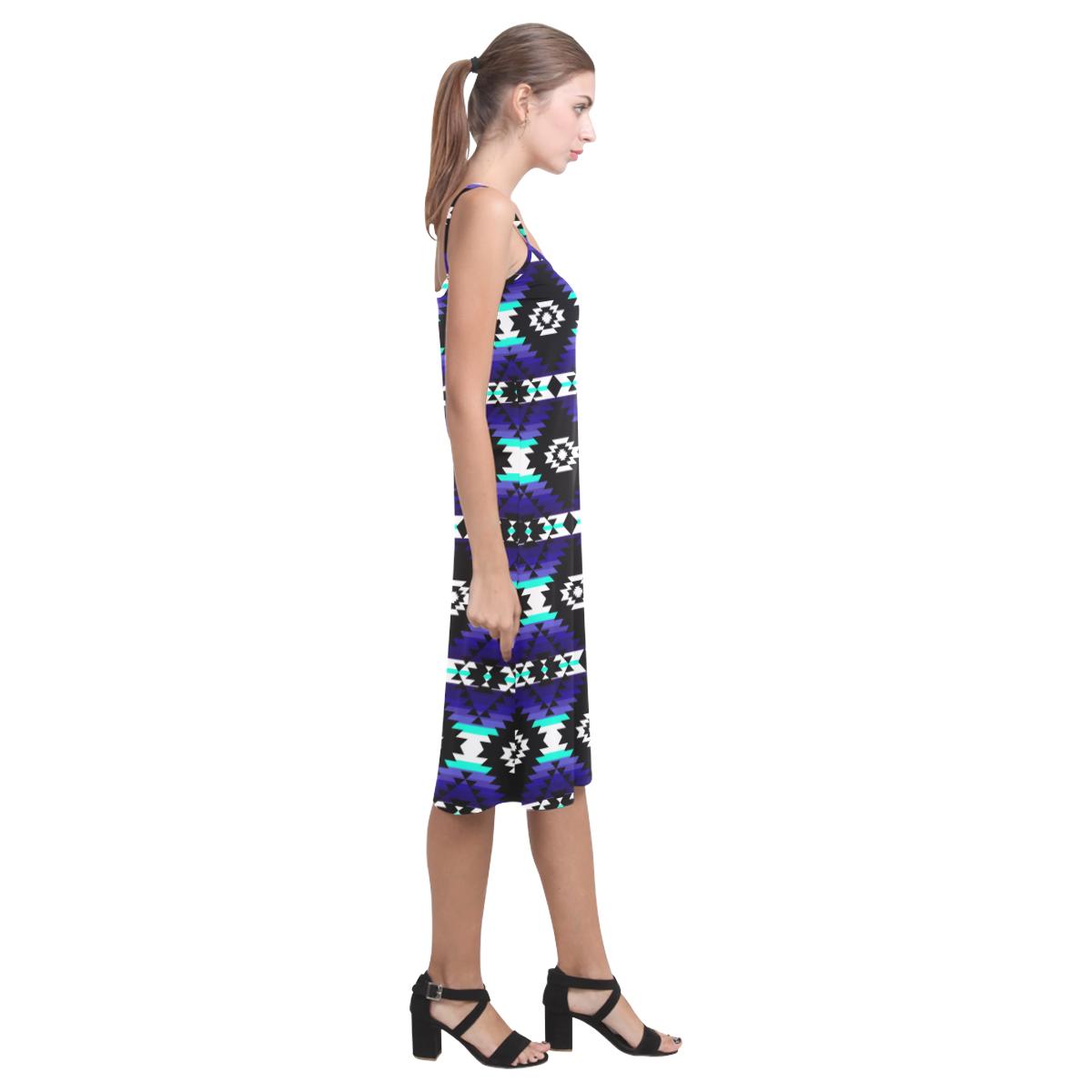 Cree Confederacy Midnight Alcestis Slip Dress (Model D05) Alcestis Slip Dress (D05) e-joyer 