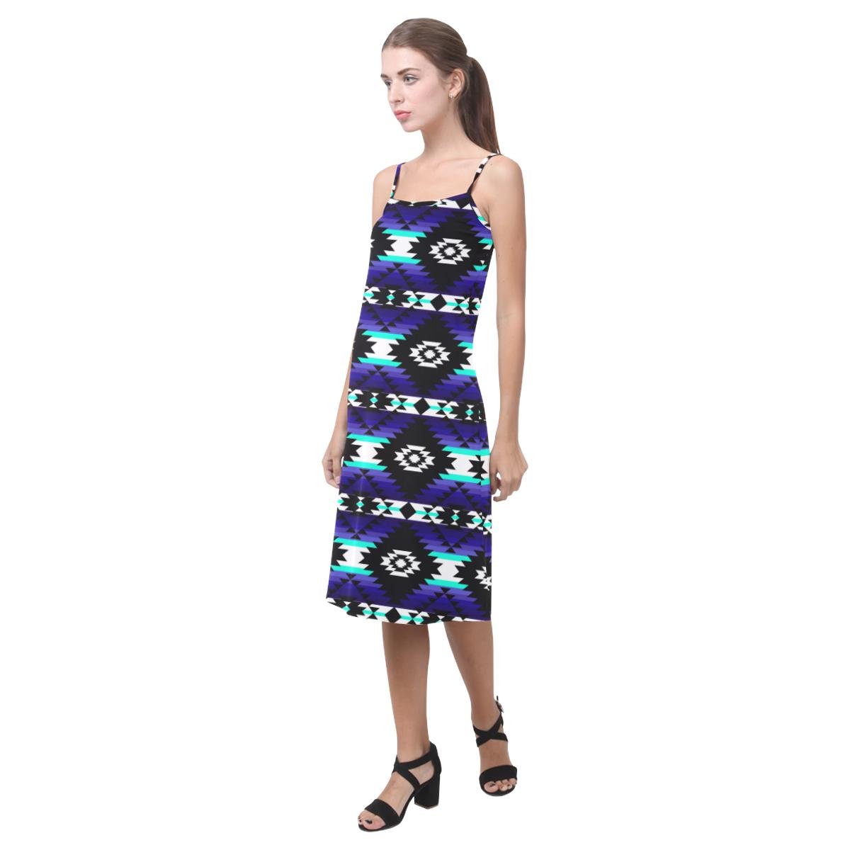 Cree Confederacy Midnight Alcestis Slip Dress (Model D05) Alcestis Slip Dress (D05) e-joyer 