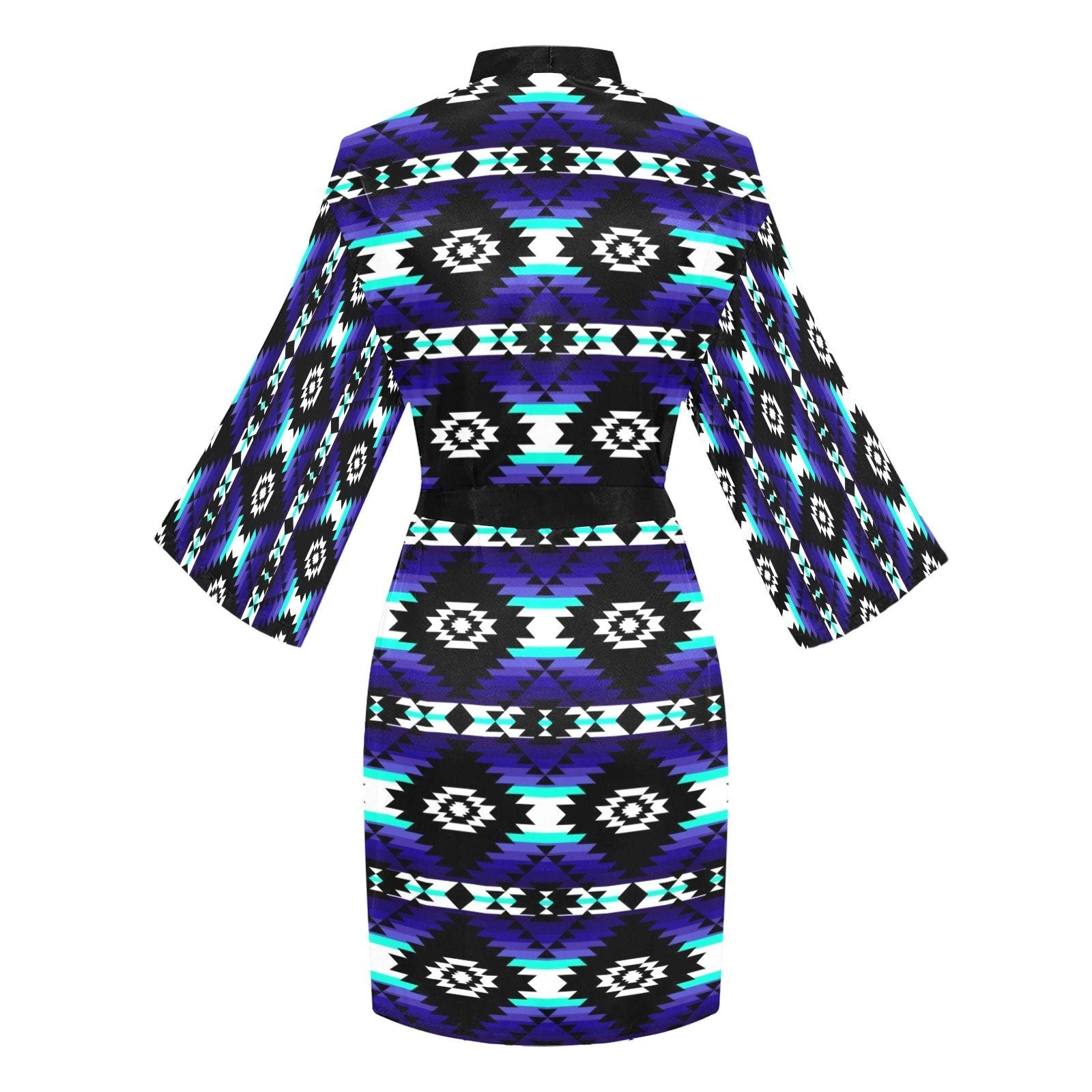 Cree Confederacy Midnight Long Sleeve Kimono Robe Long Sleeve Kimono Robe e-joyer 