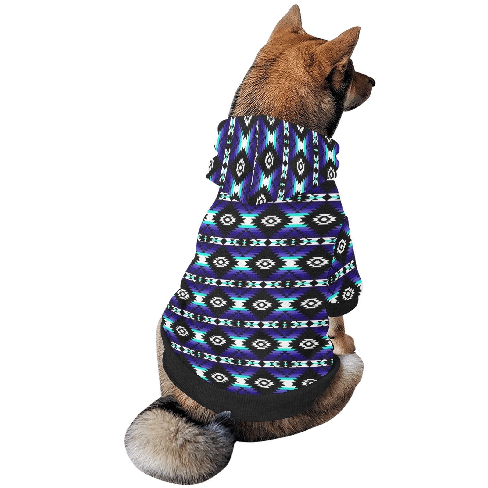 Cree Confederacy Midnight Pet Dog Hoodie Pet Dog Hoodie e-joyer 