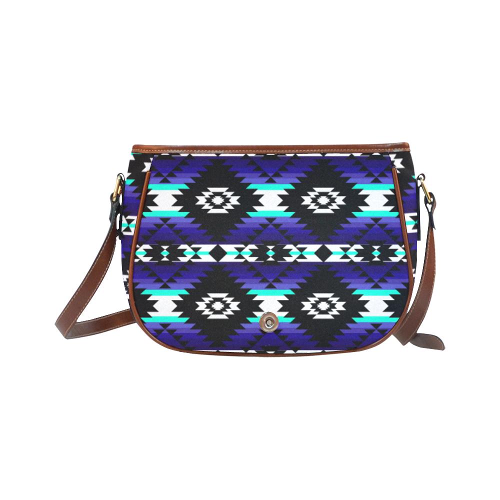 Cree Confederacy Midnight Saddle Bag/Small (Model 1649) Full Customization Saddle Bag/Small (Full Customization) e-joyer 