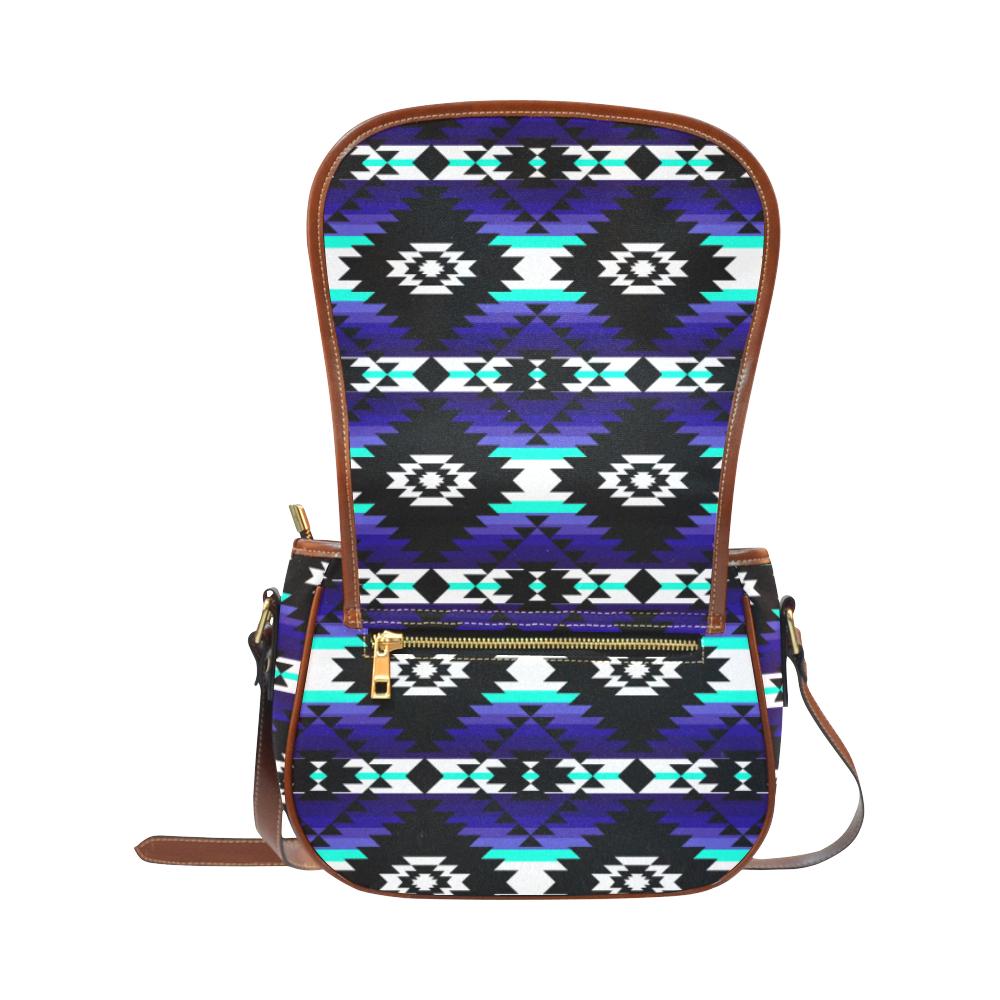 Cree Confederacy Midnight Saddle Bag/Small (Model 1649) Full Customization Saddle Bag/Small (Full Customization) e-joyer 