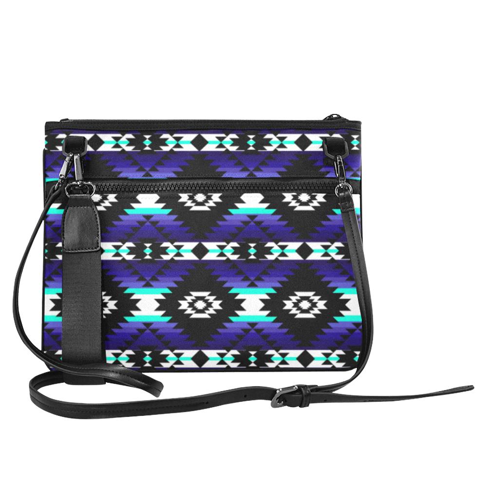 Cree Confederacy Midnight Slim Clutch Bag (Model 1668) Slim Clutch Bags (1668) e-joyer 