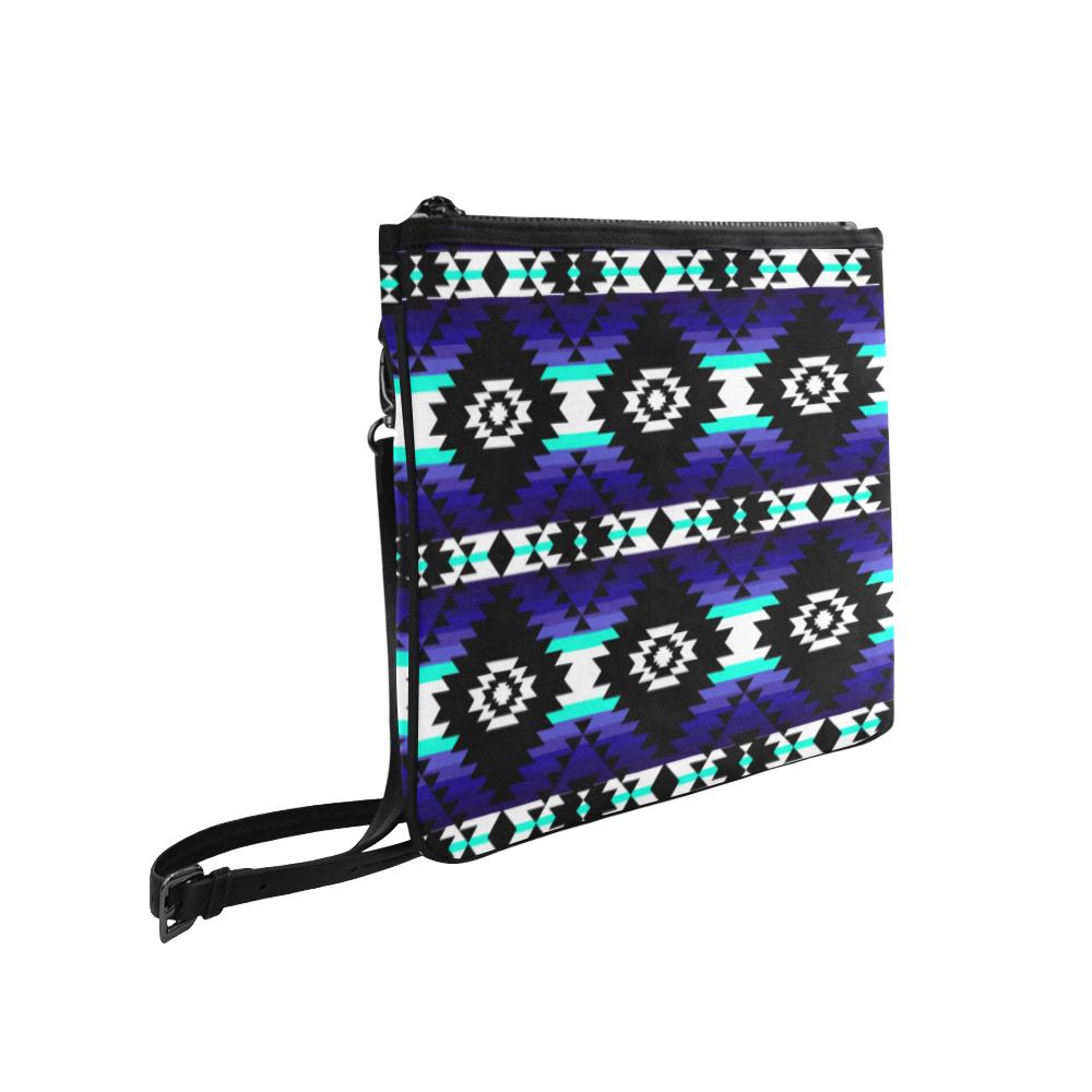 Cree Confederacy Midnight Slim Clutch Bag (Model 1668) Slim Clutch Bags (1668) e-joyer 