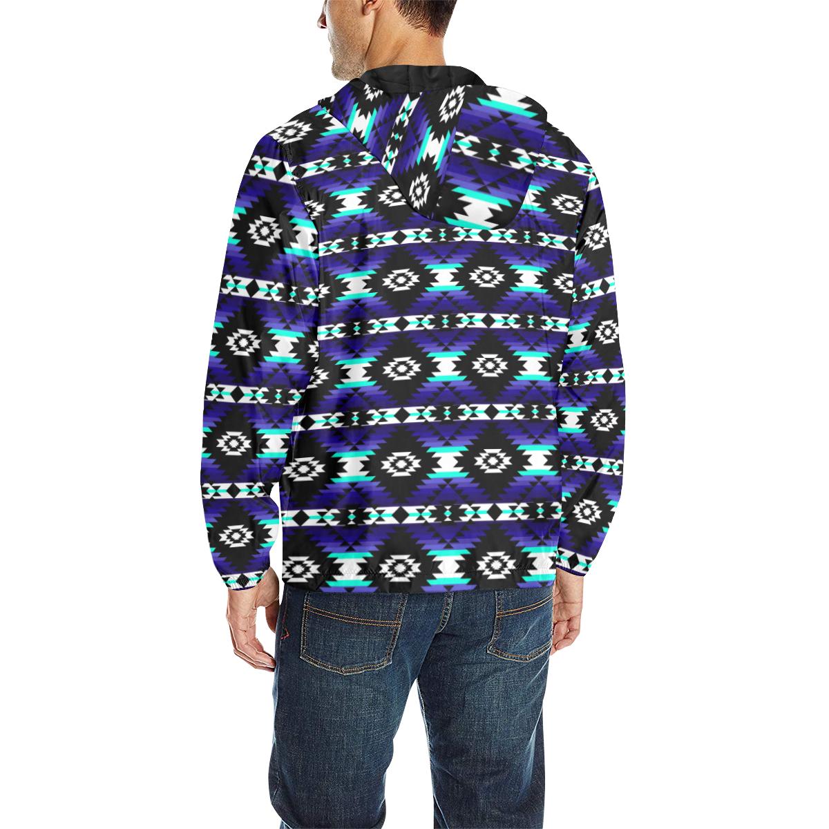 Cree Confederacy Midnight Unisex Quilted Coat All Over Print Quilted Windbreaker for Men (H35) e-joyer 