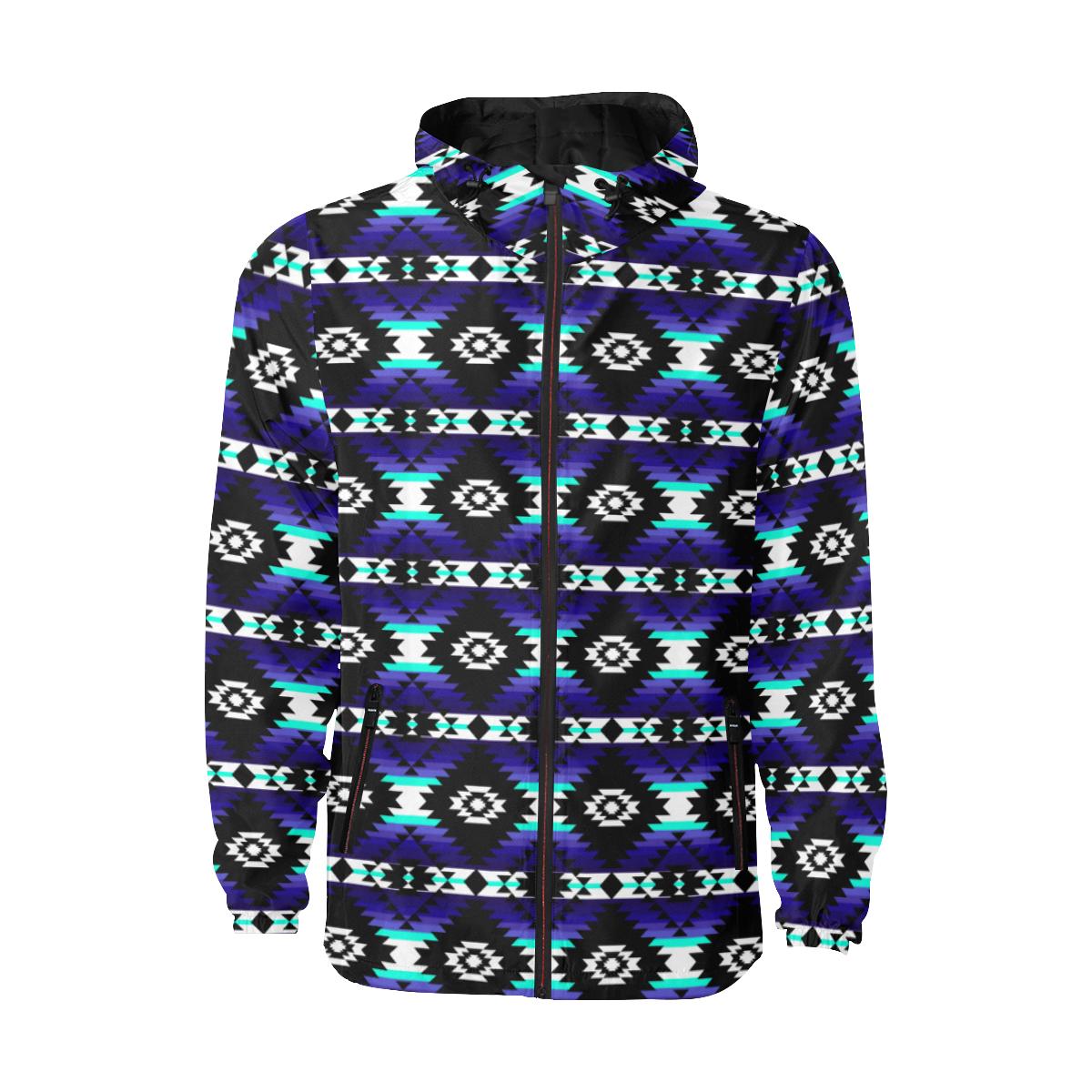 Cree Confederacy Midnight Unisex Quilted Coat All Over Print Quilted Windbreaker for Men (H35) e-joyer 