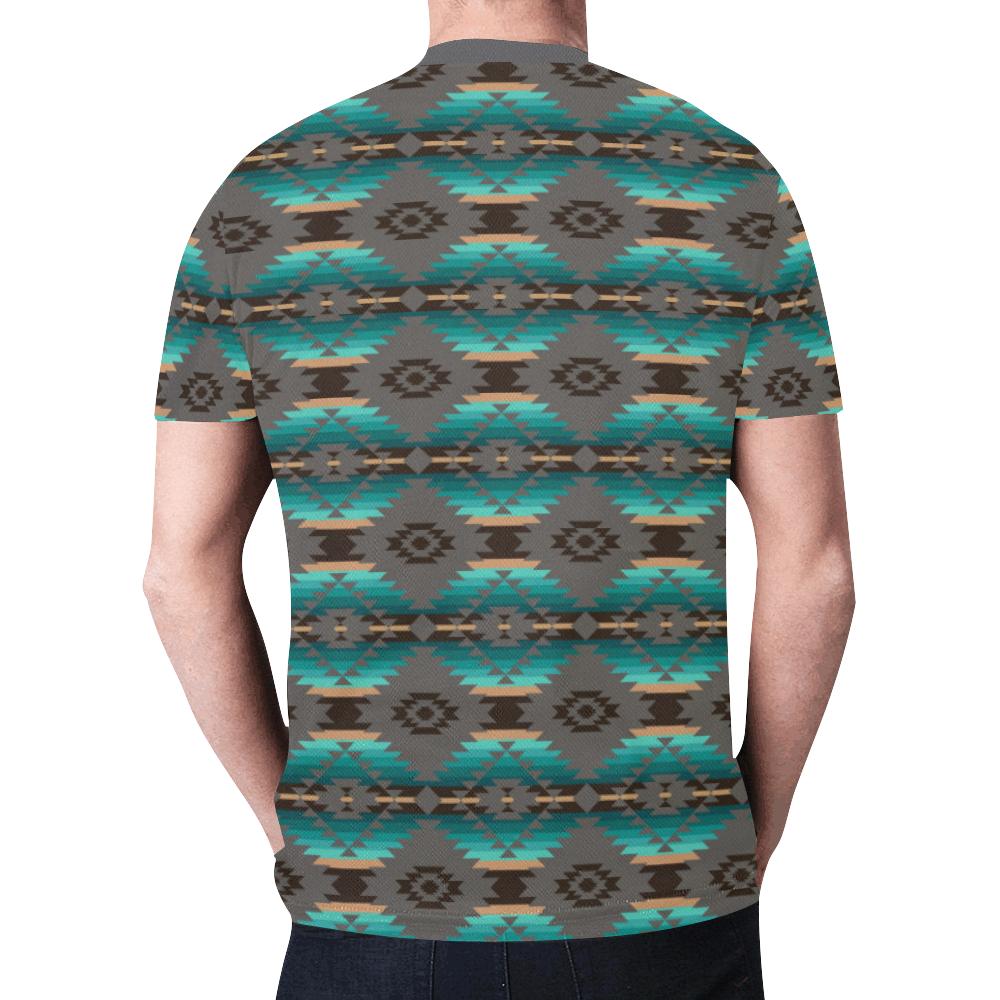 Cree Confederacy New All Over Print T-shirt for Men (Model T45) New All Over Print T-shirt for Men (T45) e-joyer 