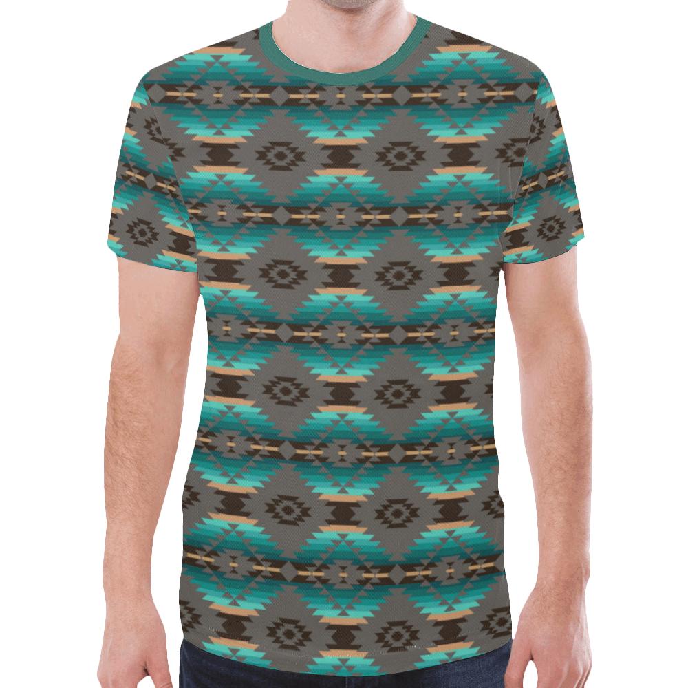 Cree Confederacy New All Over Print T-shirt for Men/Large Size (Model T45) New All Over Print T-shirt for Men/Large (T45) e-joyer 